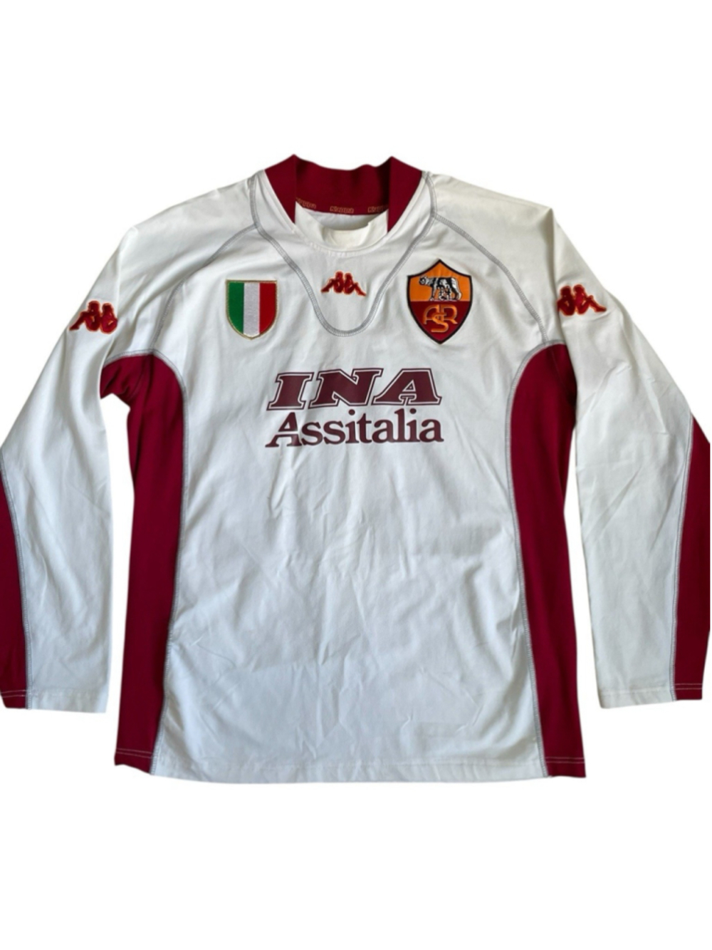 AS ROMA ITALY 2001/2002 AWAY FOOTBALL SHIRT JERSEY SIZE XXL KAPPA #20 BATISTUTA - Picture 2 of 11